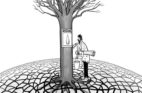 water-scarcity-cartoon-chinadaily.com