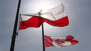Poland Canada Flag