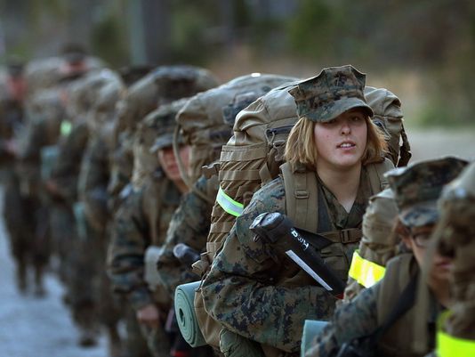 Female us marines