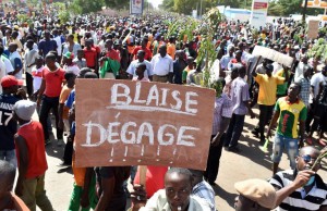 Riots in Ougadougou against President Blaise Compaoré. (Source: African Argument).