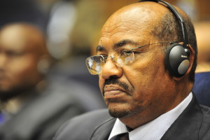 Omar Hassan Ahmad al-Bashir, the president of Sudan, listens to a speech during the opening of the 20th session of The New Partnership for Africa's Development in Addis Ababa, Ethiopia, Jan. 31, 2009. The partnership's primary objective is to eradicate poverty in Africa and bring long-term and sustainable political, economic, and social change to the continent. (U.S. Navy photo by Mass Communication Specialist 2nd Class Jesse B. Awalt/Released)