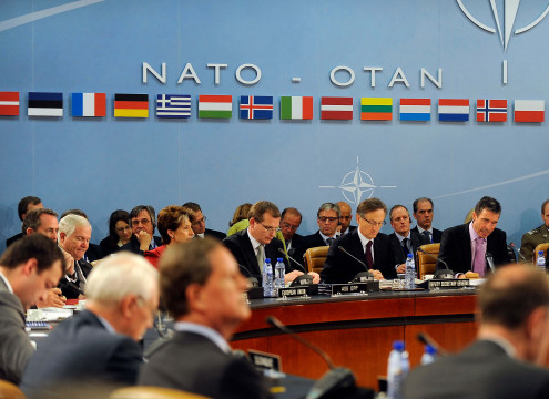 Defense.gov_News_Photo_100609-F-6655M-003_-_Secretary_General_of_the_North_Atlantic_Treaty_Organization_Anders_Fogh_Rasmussen_left_welcomes_Defense_Ministers_to_NATO_Headquarters_in_Brussels