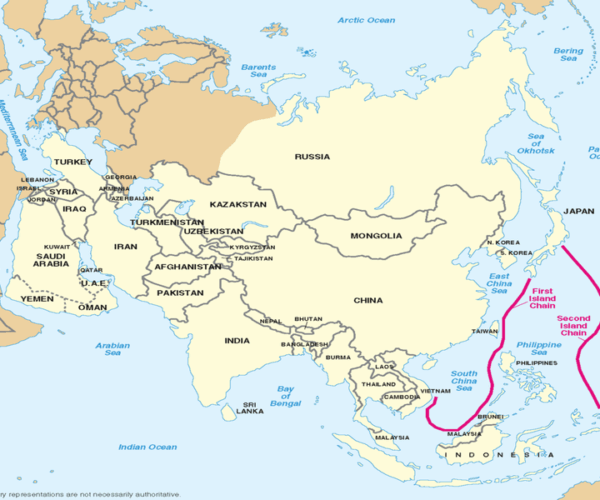 Geographic Boundaries of the First and Second Island Chains